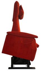 Tweedehands rode stoffen sta-op stoel van Fitform - 16809600, Ophalen, Gebruikt