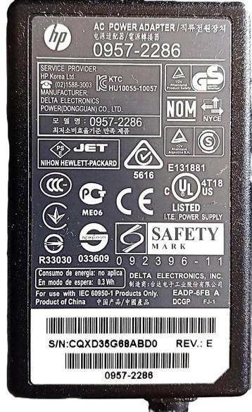 HP 0957-2286 0957-2290 AC Adapter Origineel voor printer beschikbaar voor biedingen