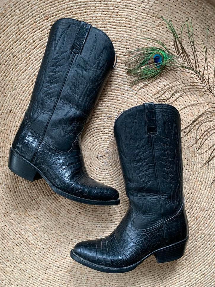 Tony Leather cowboylaarzen 42 western boots laarzen, Kleding | Dames, Schoenen, Nieuw, Hoge laarzen, Zwart, Ophalen of Verzenden