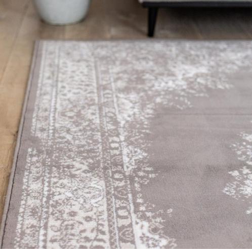 Vintage Vloerkleed Keshan taupe|Bruin - 160 x 230 cm, Huis en Inrichting, Stoffering | Tapijten en Kleden, Zo goed als nieuw, 150 tot 200 cm