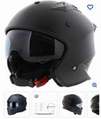 Vito Jet Bruzano Jethelm - Motorhelm - Mat Zwart - Maat S, Ophalen of Verzenden, Zo goed als nieuw