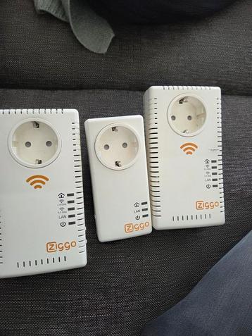 Ziggo Powerline Adapters - Set van 3 beschikbaar voor biedingen