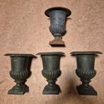 Gietijzeren Tuinpotten - Set van 4, Ophalen, Gebruikt, Tuin, Metaal