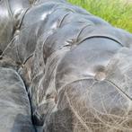 Chesterfield vintage bank grijs antraciet leer + BEZORGING, Gebruikt, Chesterfield, Leer, Ophalen of Verzenden