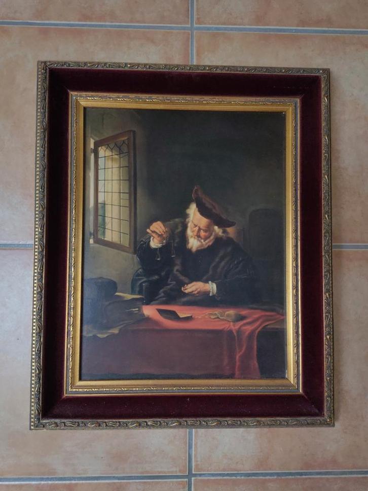 Goudweger (reproductie) / €35,=, Antiek en Kunst, Kunst | Schilderijen | Klassiek, Ophalen