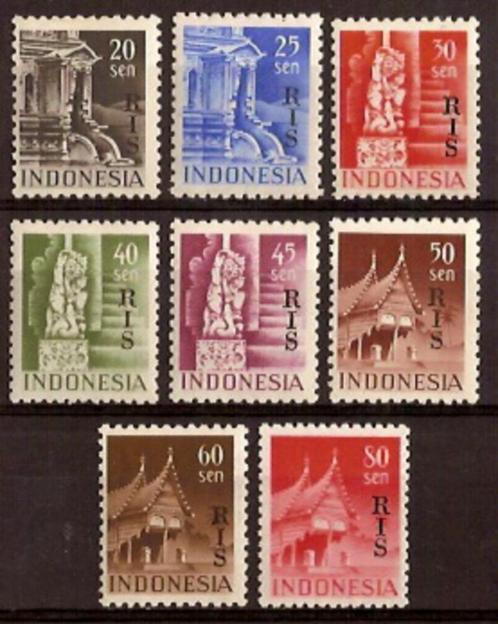 Indonesie RIS NVPH nr 12/9 postfris 1950, Postzegels en Munten, Postzegels | Azië, Postfris, Zuidoost-Azië, Verzenden