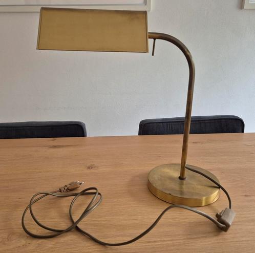 Buro tafellamp metaal, Huis en Inrichting, Lampen | Tafellampen, Gebruikt, Minder dan 50 cm, Metaal, Ophalen of Verzenden