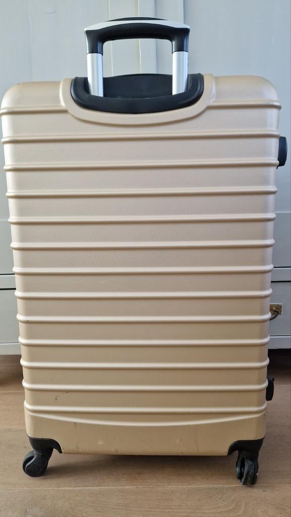 Trolley koffer, Ophalen, Hard kunststof, Wieltjes