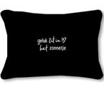 ♡ Buitenkussen van Zoedt/Geluk zit in het zonnetje, Ophalen of Verzenden, Vierkant