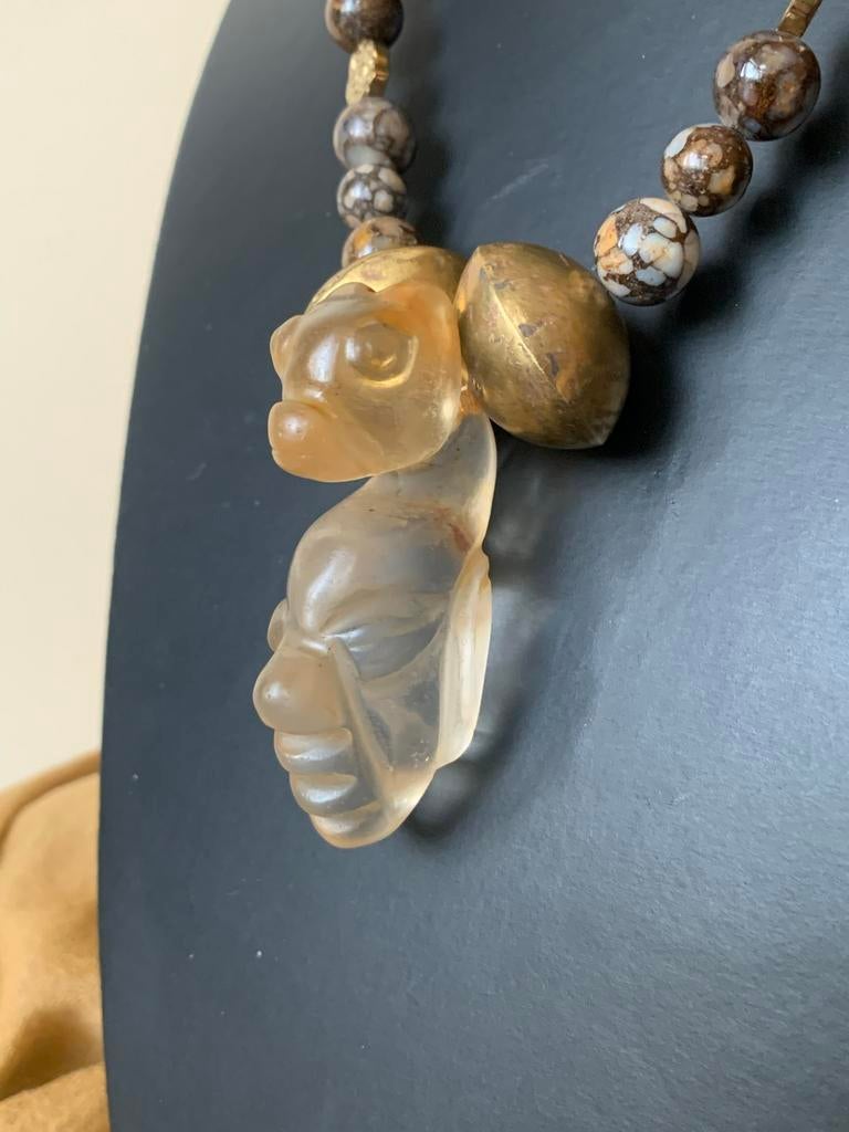 Boulder opaal amulet hanger geluk uniek eyecatcher SALE, Ophalen of Verzenden, Nieuw, Steen of Mineraal, Met edelsteen