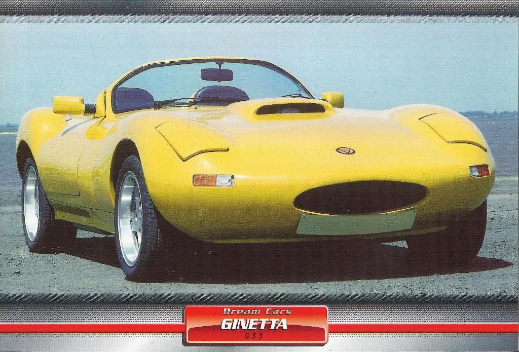 Ma471 foto dream car ginetta g 33, Ophalen of Verzenden, 1980 tot heden, Zo goed als nieuw, Overige onderwerpen