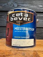 CetaBever Meesterbeits UV Dekkend Zijdeglans Cremewit 714, Wit, Nieuw, Beits, Ophalen of Verzenden