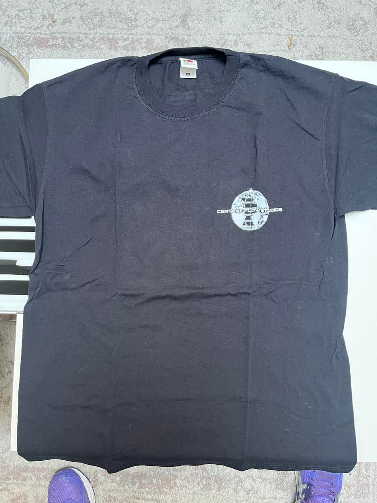 Tshirt Fruit of the Loom mt. M zwart met opdruk, Ophalen of Verzenden, Nieuw, Maat 48/50 (M), Zwart