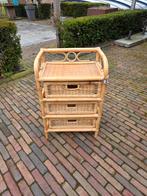 Rieten ladekastje, Ophalen, Gebruikt, 50 tot 100 cm, 3 of 4 laden
