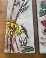 Wandtegels Ruscha Keramiek Bloemen vogels, Ophalen