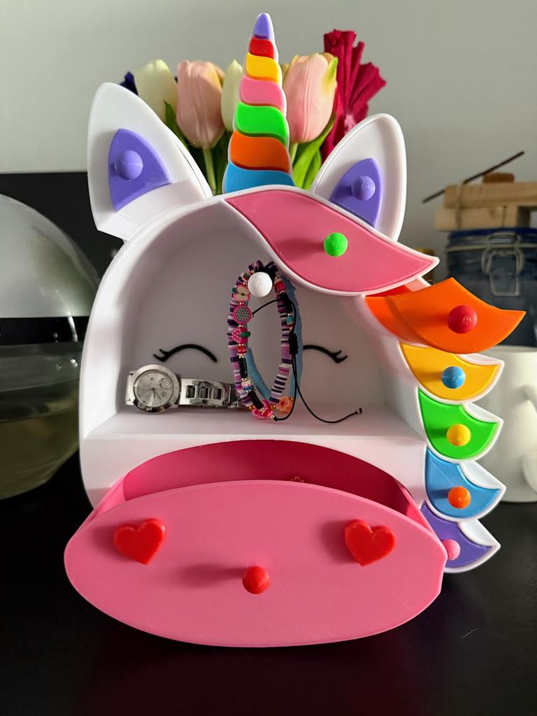 Eenhoorn Sieradendoos – Kleurrijk Cadeau voor Meisjes 🦄✨, Verzenden, Nieuw, Overige kleuren, Overige typen