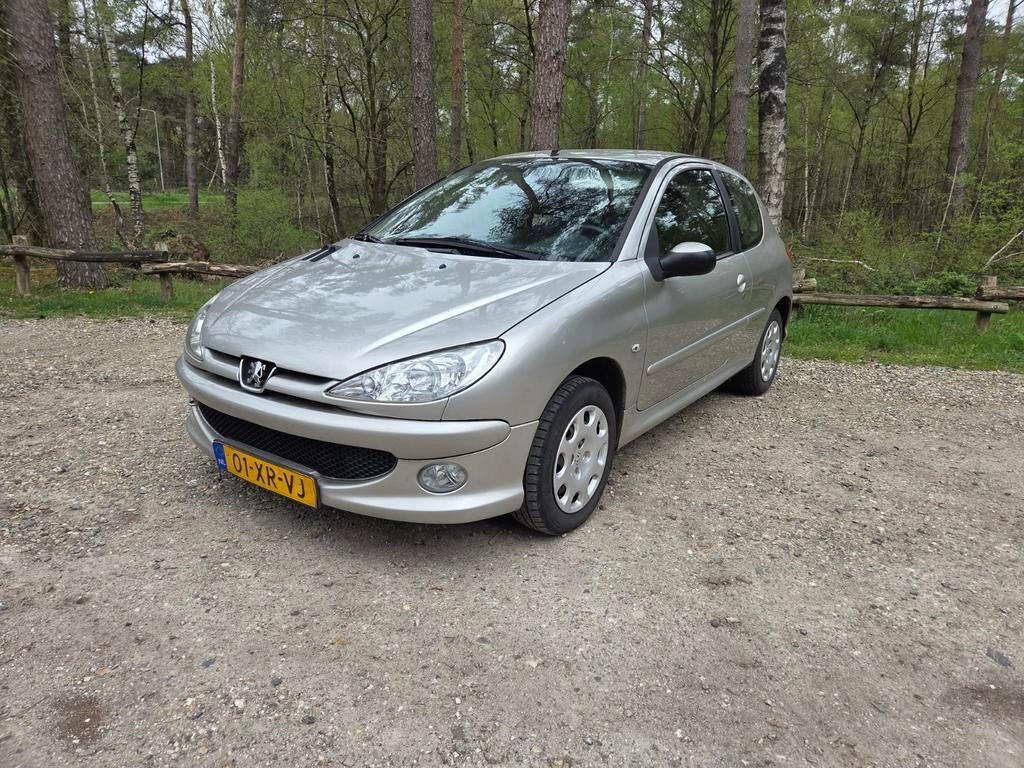 Peugeot 206 1.4 3D 2007 Grijs, Auto's, Peugeot, Particulier, Airbags, Centrale vergrendeling, Elektrische ramen, Mistlampen, Radio