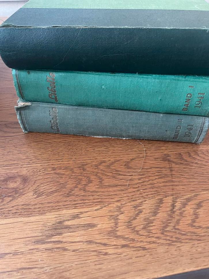 Oude gebonden Libelles 1940-1941 - Drie boeken, Boeken, Tijdschriften en Kranten, Gelezen, Damesbladen, Ophalen of Verzenden