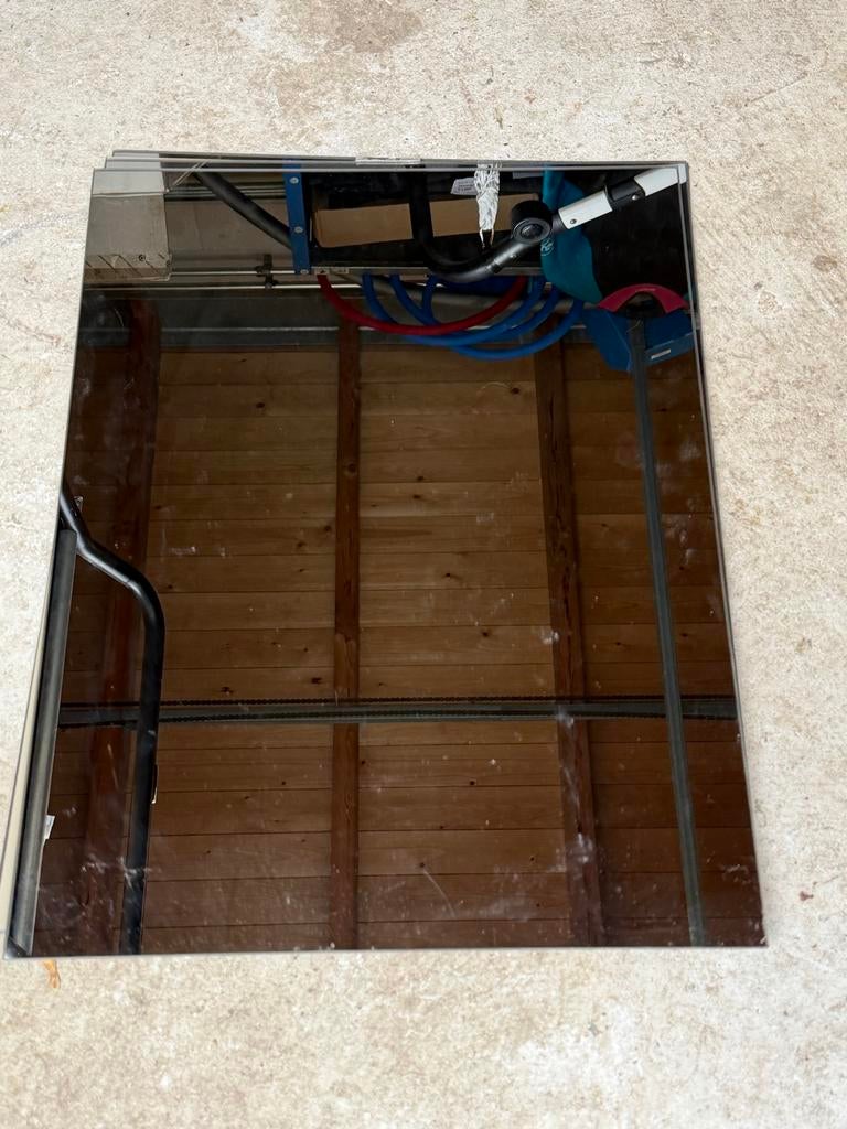Vier IKEA spiegels van rookglas, Ophalen, Gebruikt, Vierkant, Minder dan 100 cm