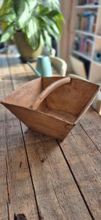 Houten bak met hengsel, Ophalen of Verzenden, Gebruikt
