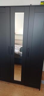 Ikea brimnes kast. Bruin. 3 deuren. 1 met spiegel., Ophalen, Met deur(en), Gebruikt, 100 tot 150 cm