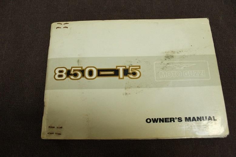 Moto Guzzi 850-T5 1983 motorcycle owner's manual, Motoren, Ophalen of Verzenden, Moto Guzzi