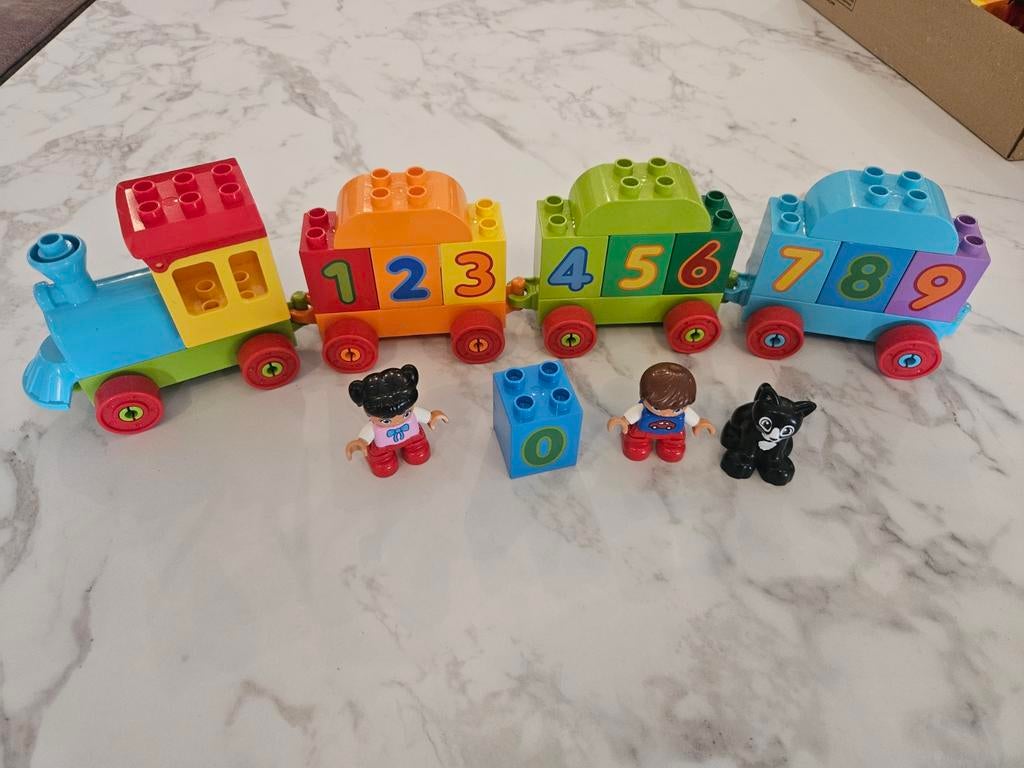 Duplo getallen trein, Kinderen en Baby's, Speelgoed | Duplo en Lego, Ophalen, Zo goed als nieuw, Duplo