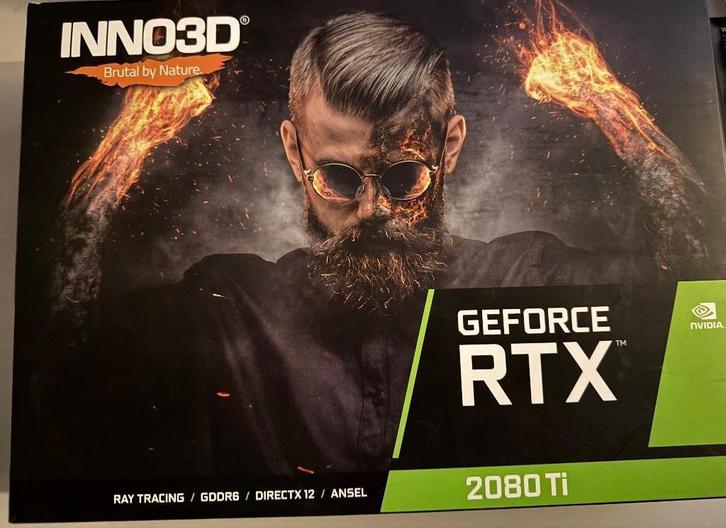 Inno3D GeForce RTX 2080 Ti X2 11GB, Computers en Software, Videokaarten, Gebruikt, Nvidia, PCI-Express 3.0, GDDR6, HDMI, DisplayPort