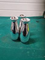 vaasjes zilver kleurig aardewerk, Ophalen of Verzenden, 'T Olde Gre-j, Info@toldegrej.nl, Endepoelstraat 20f Didam