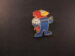 WK voetbal Frankrijk 1998 mascotte met bal, emaille pin, Ophalen of Verzenden, Gebruikt, Overige onderwerpen