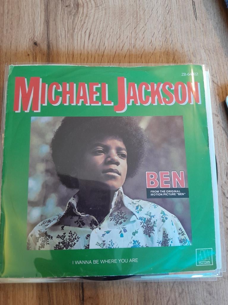 Michael jackson 7 inch ben, Ophalen of Verzenden, Zo goed als nieuw, Pop