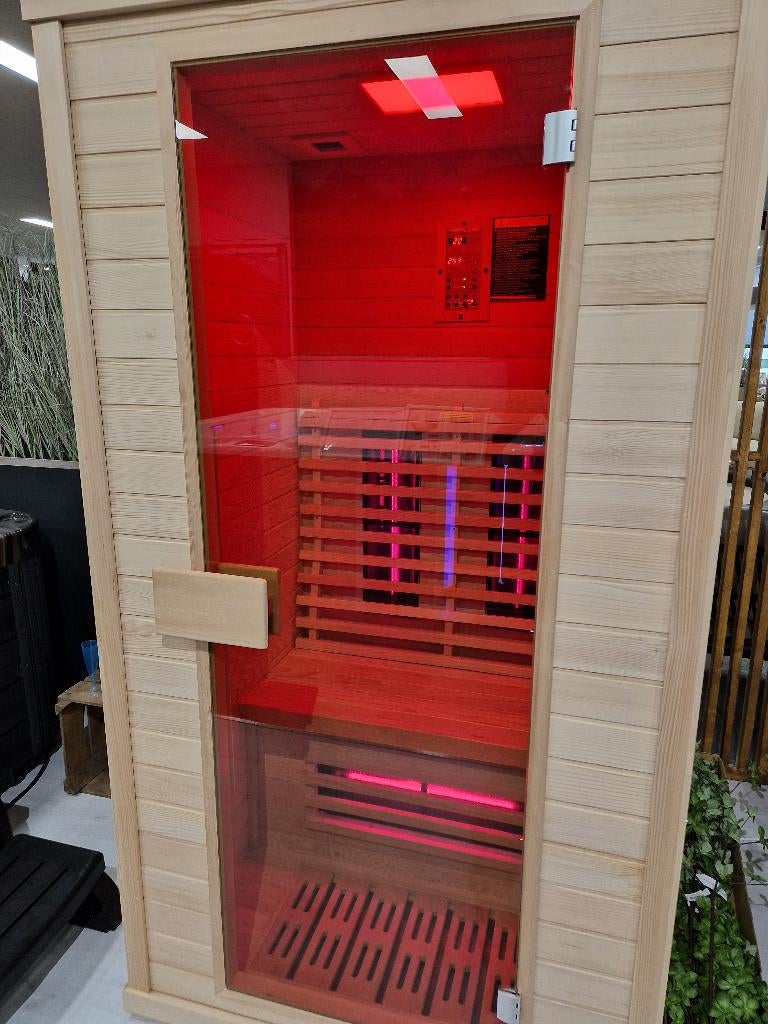 Sauna infraroodcabine nieuw, Ophalen, Nieuw, Infrarood, Complete sauna