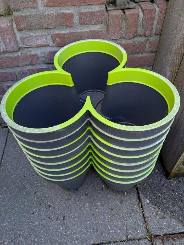 Stapelbare plantenbakken bloembakken 7x; verticale moestuin, Ophalen, Gebruikt