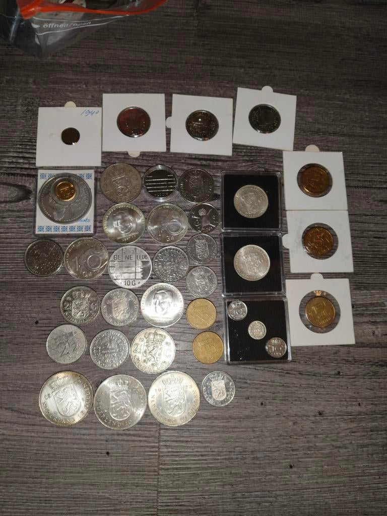 Diverse collectie Nederlandse munten gulden, Ophalen, Koningin Juliana, Overige waardes, Setje