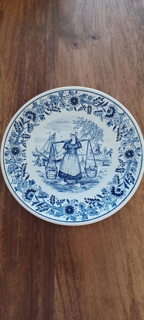 Wandbord Delfts blauw, gemaakt door Boch, Ophalen of Verzenden