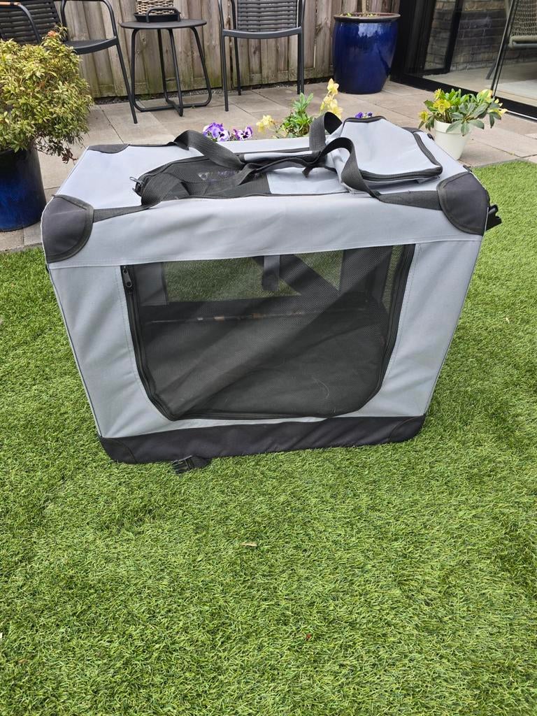 Draagbare stoffen opklapbare bench voor hond of kat, Dieren en Toebehoren, Hondenbenches, Ophalen, Gebruikt