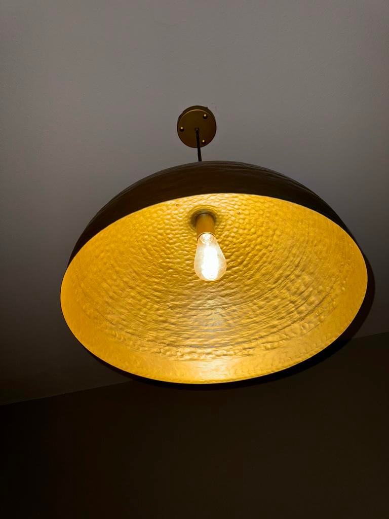 Lumenxl design hanglamp goud merk Luna, Ophalen of Verzenden, Zo goed als nieuw, Metaal, 50 tot 75 cm