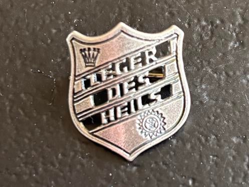 Vintage Leger des Heils Speldje - Emaille / Zilverkleurig, Ophalen of Verzenden, Zo goed als nieuw, Overige onderwerpen, Speldje of Pin