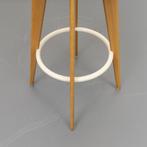 4x Vitra Jean Prouve Tabouret Haut Kruk - Eikenhout, Niet ingevuld, Niet ingevuld, Ophalen of Verzenden, Zo goed als nieuw