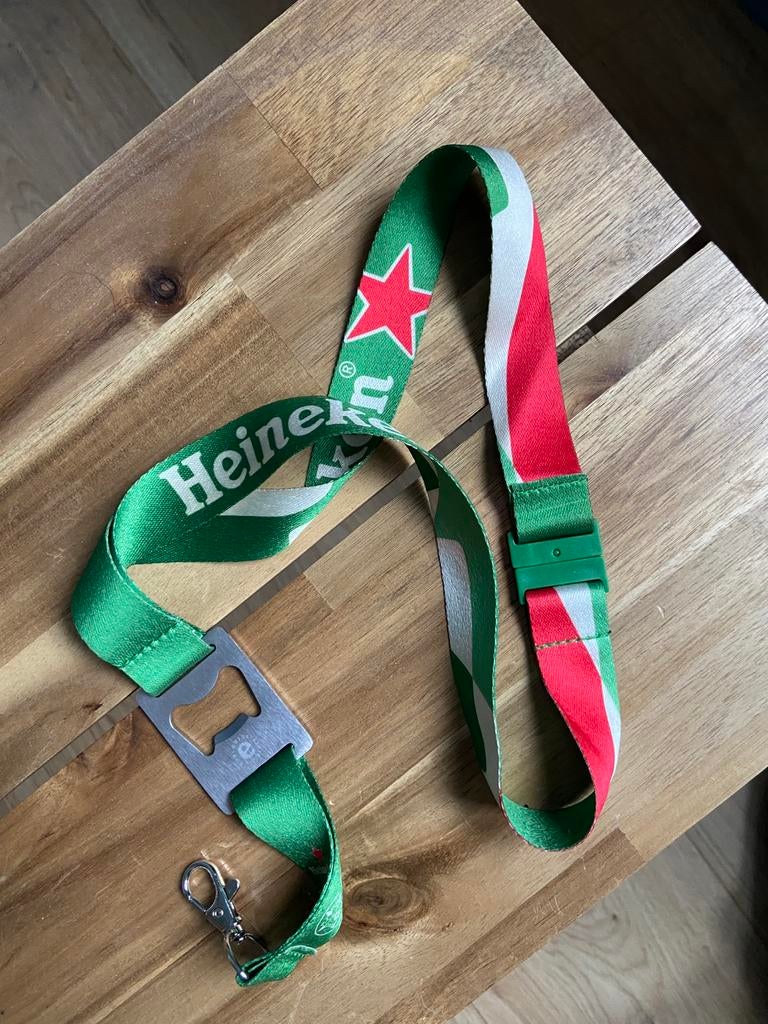Heineken keycord met bieropener, Verzamelen, Biermerken, Ophalen of Verzenden, Zo goed als nieuw, Heineken