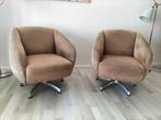 2x design draai fauteuil, Huis en Inrichting, Fauteuils, Ophalen, Gebruikt, 75 tot 100 cm, Stof