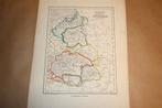 Zeldzame antieke kaart - Pruissen, Polen etc - 1860 !!, Boeken, Atlassen en Landkaarten, Gelezen, Ophalen of Verzenden, Landkaart