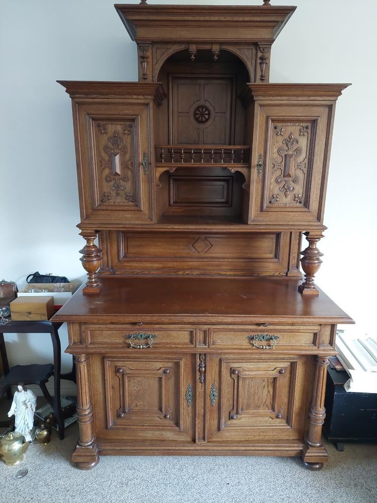 Eiken antieke kast, Antiek en Kunst, Antiek | Meubels | Kasten, Ophalen