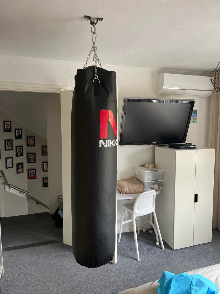 Bokszak + bandages + handschoenen voor, Sport en Fitness, Boksen, Ophalen of Verzenden, Nieuw, Bokszak