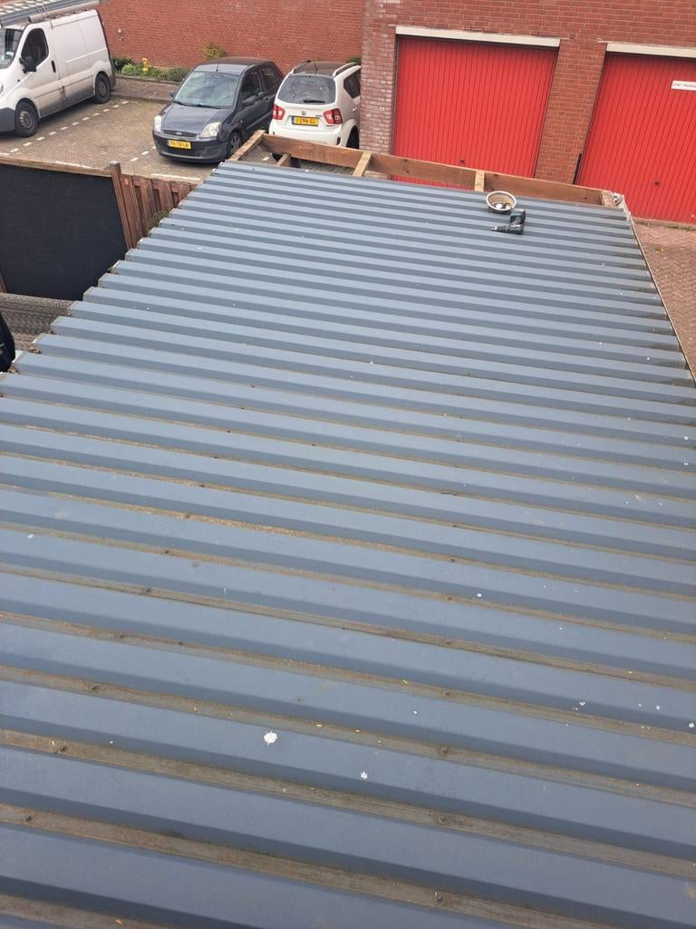 Dakplaten  105x300 cm gebruikt, Dakplaat of Dakpanplaat, Gebruikt, Ophalen of Verzenden, 15 m² of meer