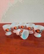 Retro set van 6 Arcopal fruit de france eierdopjes, Huis en Inrichting, Ophalen of Verzenden, Zo goed als nieuw