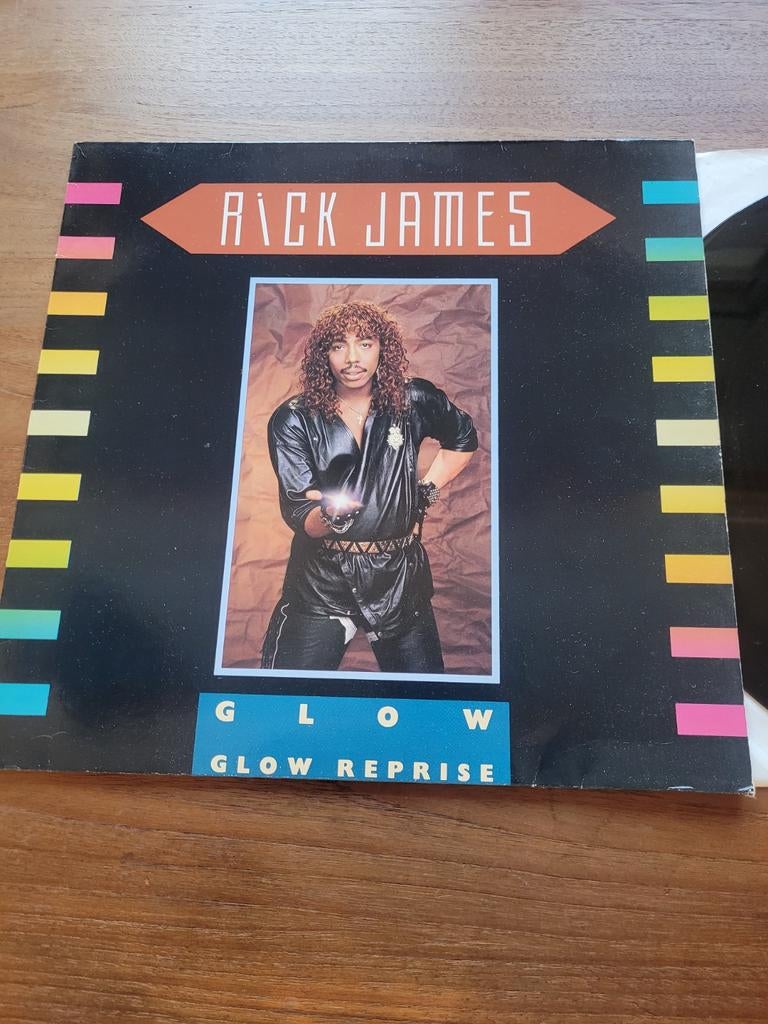 Maxisingle Rick James - Glow uit 1985, Gebruikt, Ophalen of Verzenden, Soul of Nu Soul, 1980 tot 2000
