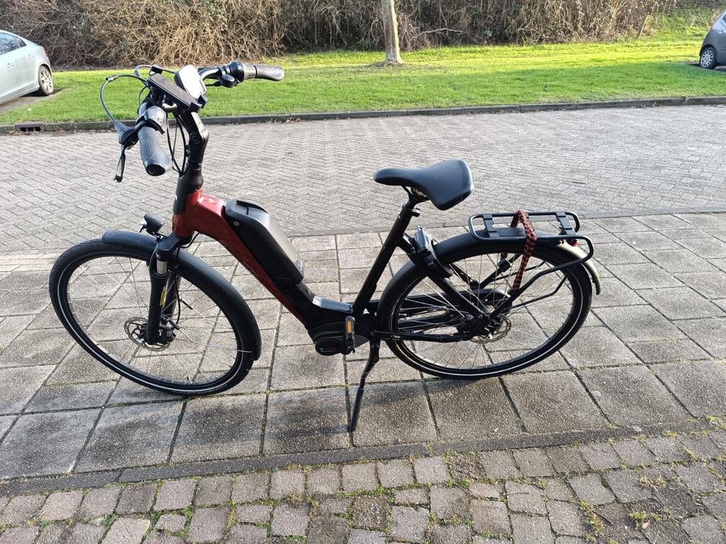 Elektrische fiets Sparta D-Rule Rood 2023, Ophalen, Sparta, Zo goed als nieuw, 50 km per accu of meer