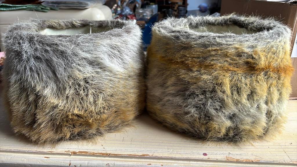 lampekap, Huis en Inrichting, Gebruikt, Grijs, Rond, Ophalen of Verzenden