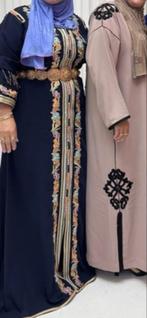 Prachtige Marokkaanse Jurk, Blauw, Zo goed als nieuw, Onder de knie, Ophalen